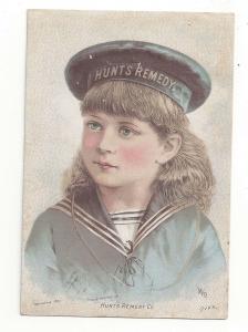 Victorian Trade Card Hunts Remedy Patent Medicine Ramsdell Druggist Lowell MA