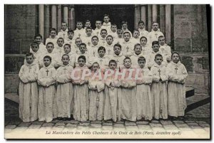 Old Postcard The The Little Singers of Paris Paris December 1908