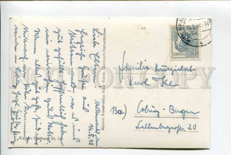 424135 GERMANY 1948 year Mitterwald photo RPPC