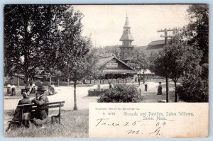 1905 SALEM WILLOWS MASSACHUSETTS GROUNDS & PAVILION ROTOGRAPH SYMONDS POSTCARD