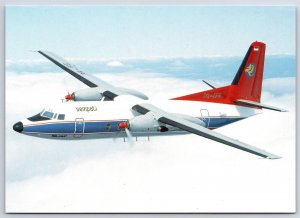 Airplane Postcard Sempati Air Indonesia Airlines Fokker F27 Mk600 PK-JFG CO11