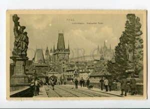 289349 Czechoslovakia PRAGUE PRAHA Karl bridge Vintage postcard