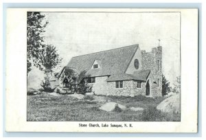 c1905s Stone Church, Lake Sunapee New Hampshire NH Antique Postcard