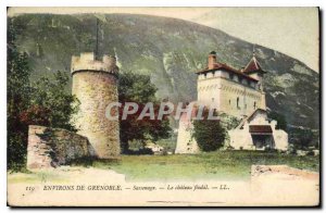 Old Postcard surroundings Grenoble Sassenage the castle Feodal