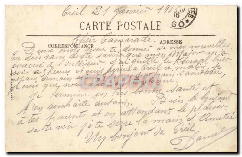 Creil Postcard Old City Hall