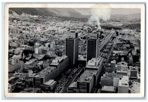 Birds Eye View Of Avenida Bolivar Caracas Venezuela Vintage RPPC Photo Postcard