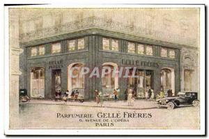 Old Postcard Parfumerie Gelle Freres Avenue of Paris & # 39Opera