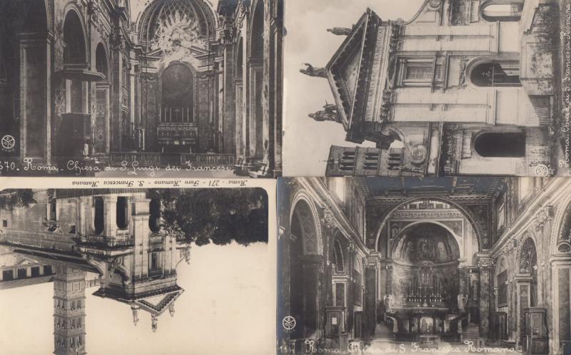 Roma Chiesa Di San Francesca Romana Rome 4x Old Postcard s