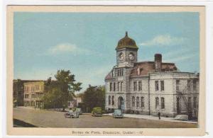 Post Office Chicoutimi Quebec Canada 1940s postcard