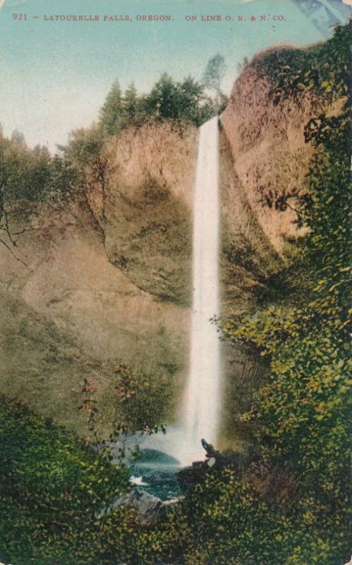 Latourelle Falls, Oregon on the O.R.& N. Railroad Co. - pm 1910 - DB