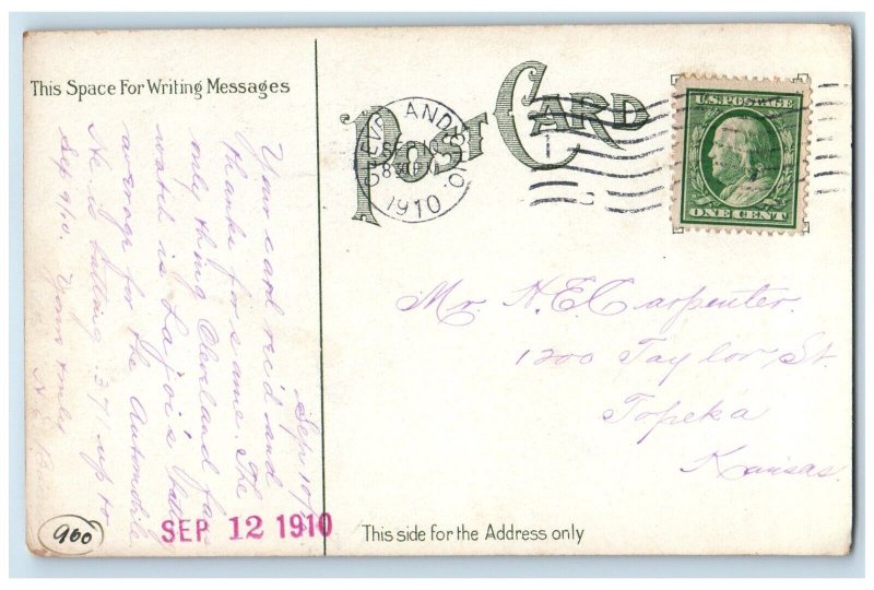 c1910 Exterior View Case School Applied Science Cleveland Ohio Vintage Postcard