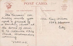 Clapsaddle strutting Turkey l Thanksgiving postcard clap06