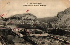 CPA SISTERON Vue générale et l'Hopital (683665)