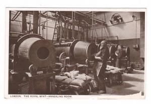 The Royal Mint England Annealing Room Vintage Postcard