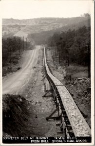 AR Conveyor Belt at Quarry Near Bull Shoals Dam Arkansas Postcard Y16