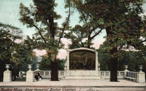 Vintage Postcard 1906 Shaw Memorial Boston Common Massachusetts Hugh C. Leighton