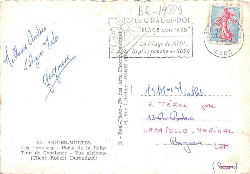 BR14339 Aigues Mortes les Remparts Porte de la Reine  france