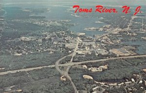 2~Postcards  Toms River, NJ New Jersey  AERIAL VIEW & HYNES STREET~Frog Alley