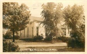 Fremont Michigan ME Church 1940s RPPC Photo Postcard 13169