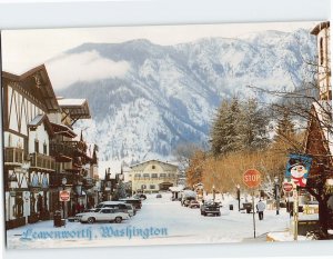 Postcard Picturesque Paradise Bavarian Village Leavenworth Washington USA