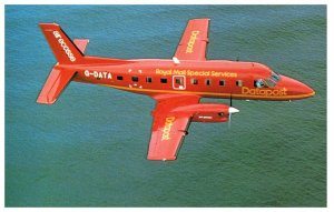 Air Ecosse Bandeirante 110 P2 Airplane Postcard