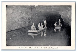 c1910's On Echo River 360 Feet Underground Mammoth Cave Kentucky KY Postcard 