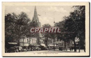 Old Postcard Caen Boulevard Des Allies