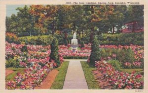 Wisconsin Kenosha The Rose Gardens Lincoln Park 1942