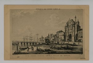 France - Rouen. View of Part of the Village ca 18th Century