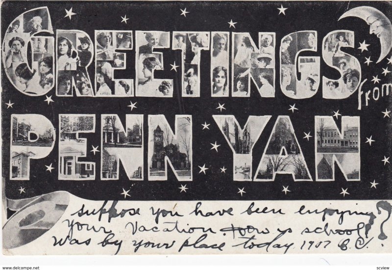 Greetings from PENN YAN , New York , 1907