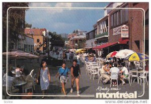 Pedestrians on Rue Prince Arthur, Montreal, Quebec, Canada, PU-1989