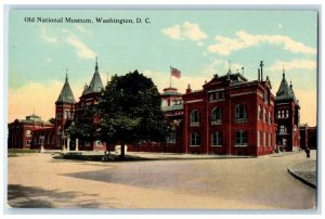 c1910 Exterior View Old National Museum Building Washington DC Vintage Postcard