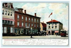 1911 Washington Square, Newport, Rhode Island RI Antique Postcard 