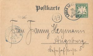 German soldier artist caricature 1902 Lager Lechfeld correspondence to Augsburg