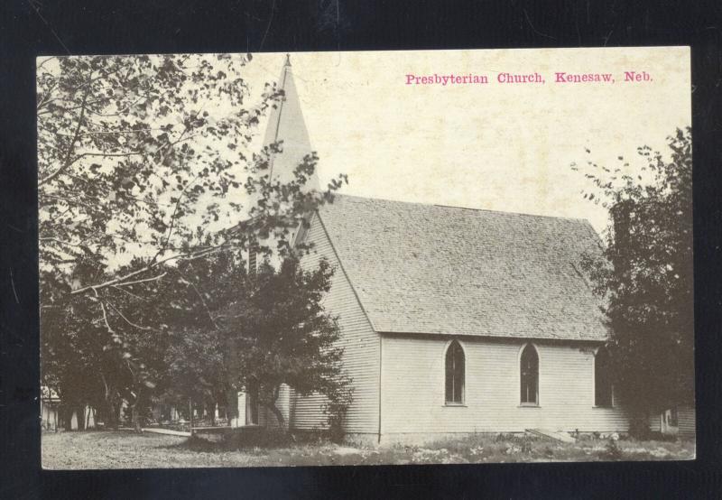 KENESAW NEBRASKA PRESBYTERIAN CHURCH ANTIQUE VINTAGE POSTARD