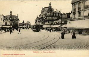 CPA TROYES - Place des Boucheries (72002)
