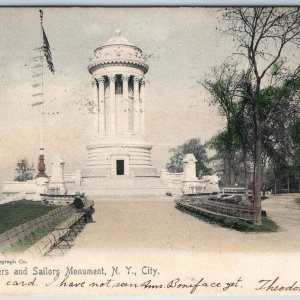 1905 New York City, NY Soldiers and Sailors Monument Hand Colored Rotograph A207
