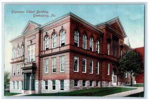1913 Grammar School Building Greensburg PA Mount Pleasant PA Postcard