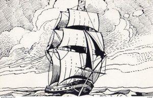 PICTOU, Nova Scotia, Canada, 1950-60s; Schooner Hector