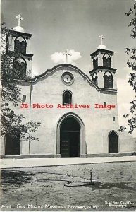 NM, Socorro, New Mexico, RPPC, San Miguel Mission, SW Post Card Photo No P108