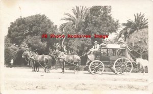 Unknown Location, RPPC, US Mail Stage Coach, California? Photo