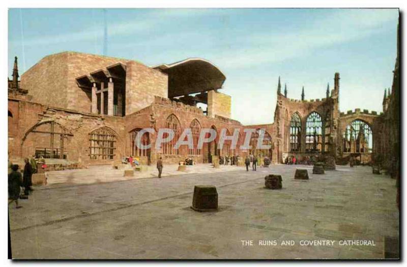 Postcard Modern Coventry Cathedral The Ruins