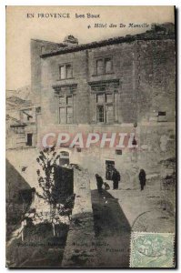 Old Postcard En Provence Les Baux Hotel of Manville