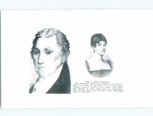 old rppc PATRIOTIC - PRESIDENT JAMES MONROE AND WIFE i8754