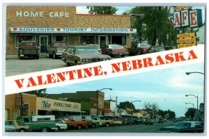 Valentine Nebraska NE Postcard North Central Shopping Center Home c1960s Vintage
