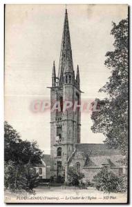 Old Postcard Plougasnou The steeple The Church