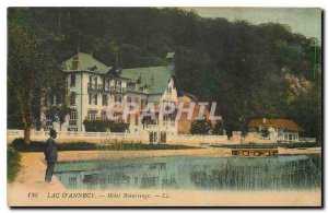 CARTE Postale Old Lake Annecy Hotel Beauritage