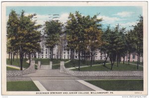 Exterior,  Dickinson Seminary and Junior College,  Williamsport,  Pennsylvani...