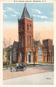 G64/ Morganton North Carolina Postcard c1910 M.E. Church King Street