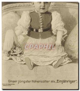 Postcard Old Child Hohenzollern